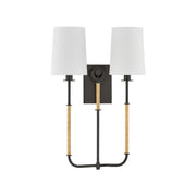Hudson Valley - 2072-AGB/DB - Two Light Wall Sconce - Glenmont - Aged Brass/Distressed Bronze