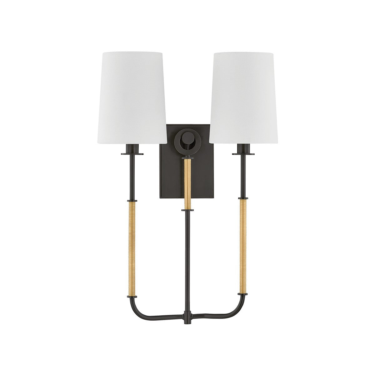 Hudson Valley - 2072-AGB/DB - Two Light Wall Sconce - Glenmont - Aged Brass/Distressed Bronze