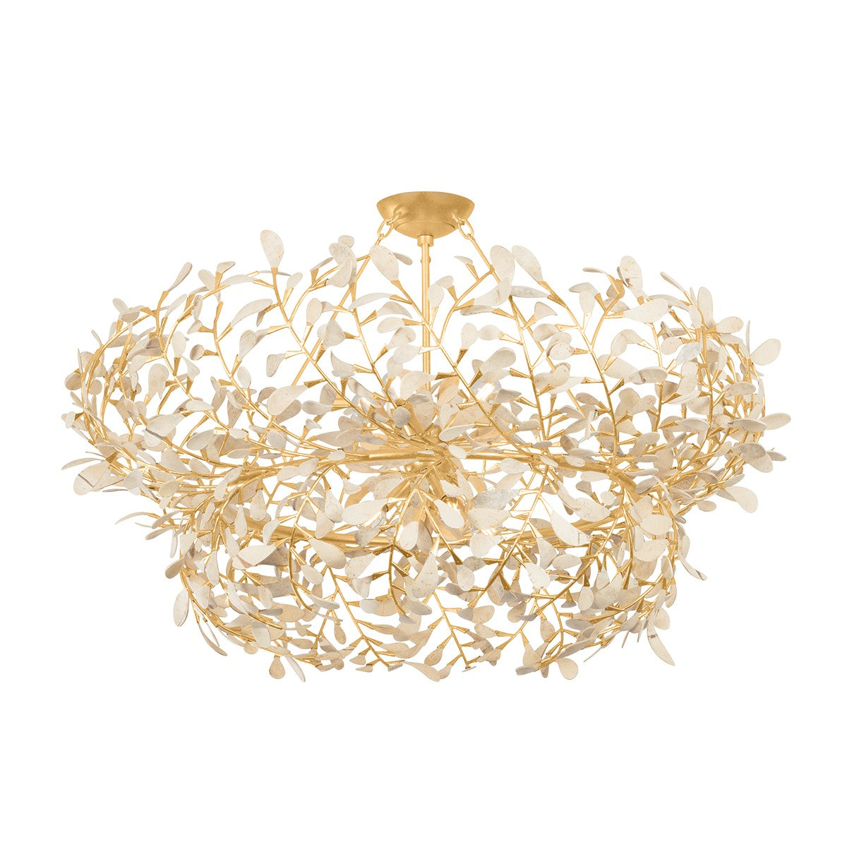 Hudson Valley - 4459-VGL - Eight Light Chandelier - Maybrook - Vintage Gold Leaf