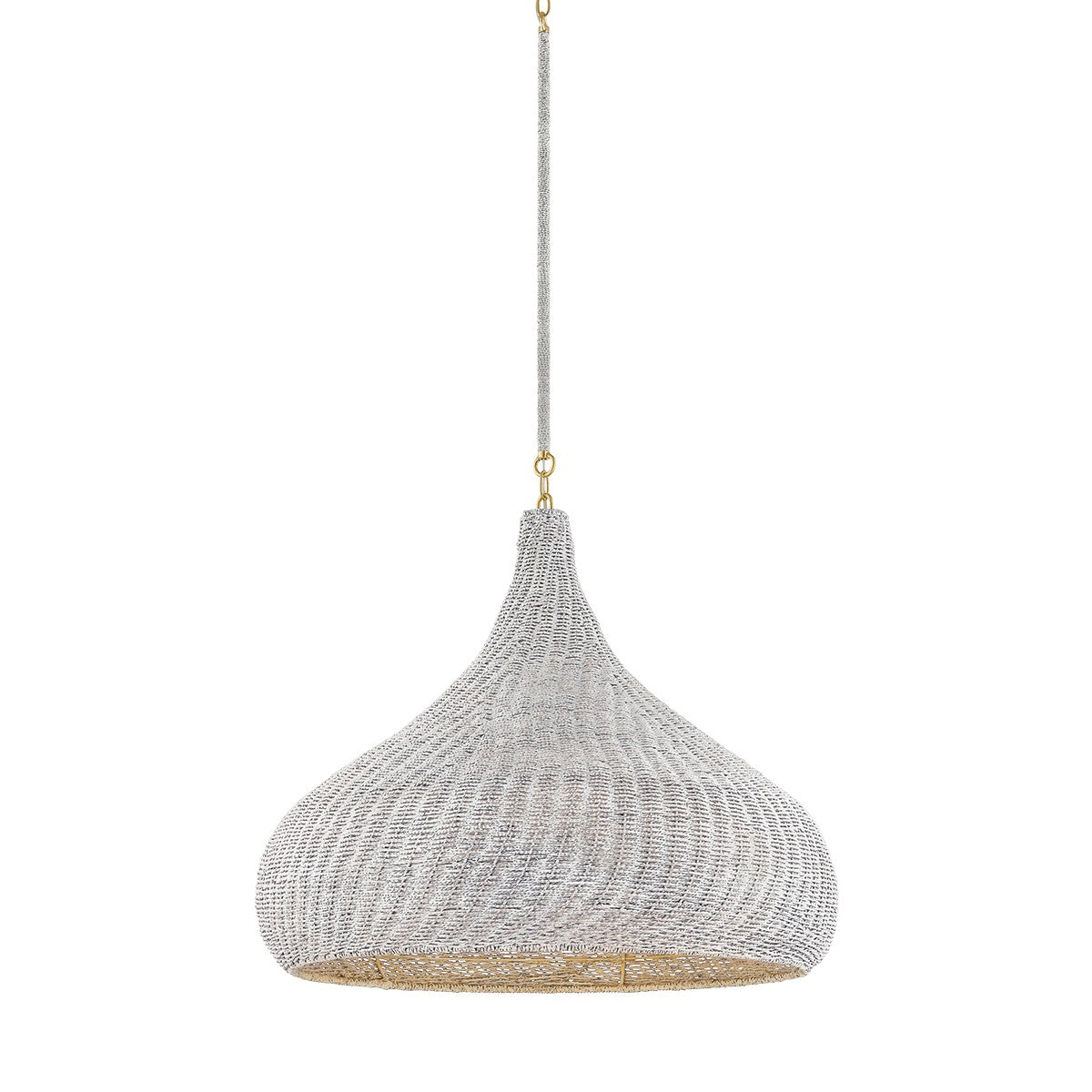 Hudson Valley - 4828-AGB - One Light Pendant - Hampstead - Aged Brass