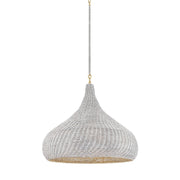 Hudson Valley - 4828-AGB - One Light Pendant - Hampstead - Aged Brass