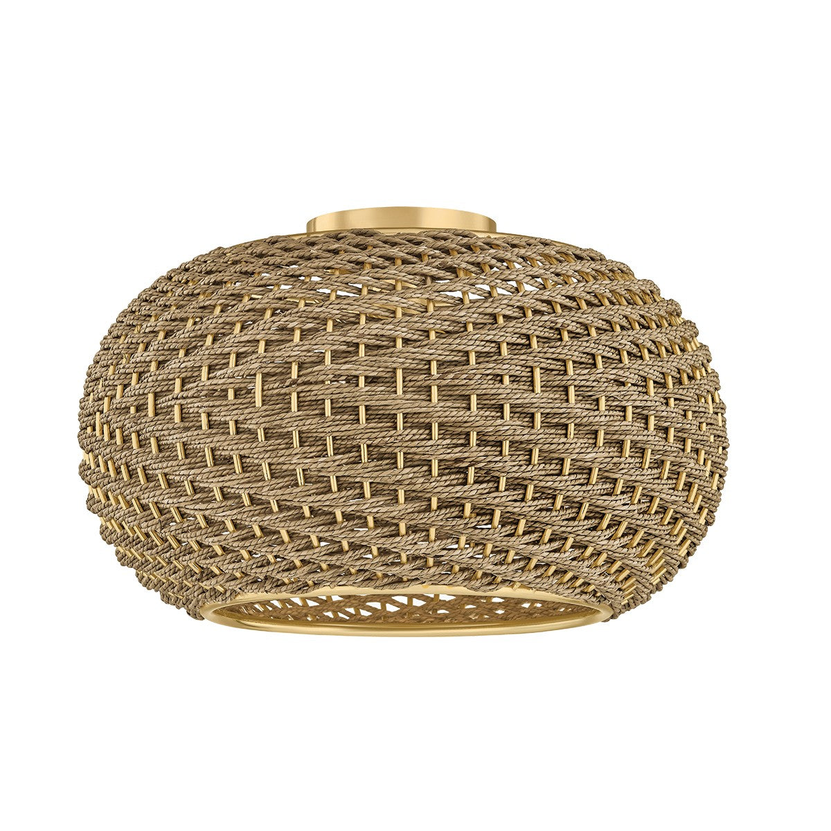Hudson Valley - 5517-AGB - One Light Flush Mount - Penarth - Aged Brass