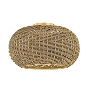 Hudson Valley - 5517-AGB - One Light Flush Mount - Penarth - Aged Brass