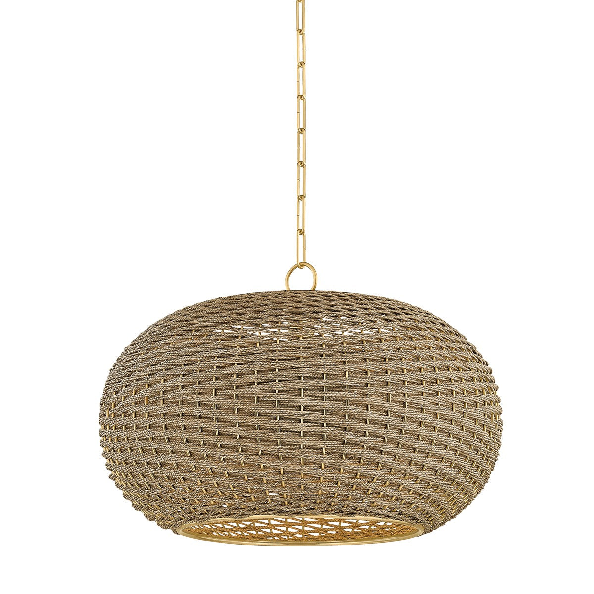 Hudson Valley - 5525-AGB - One Light Pendant - Penarth - Aged Brass