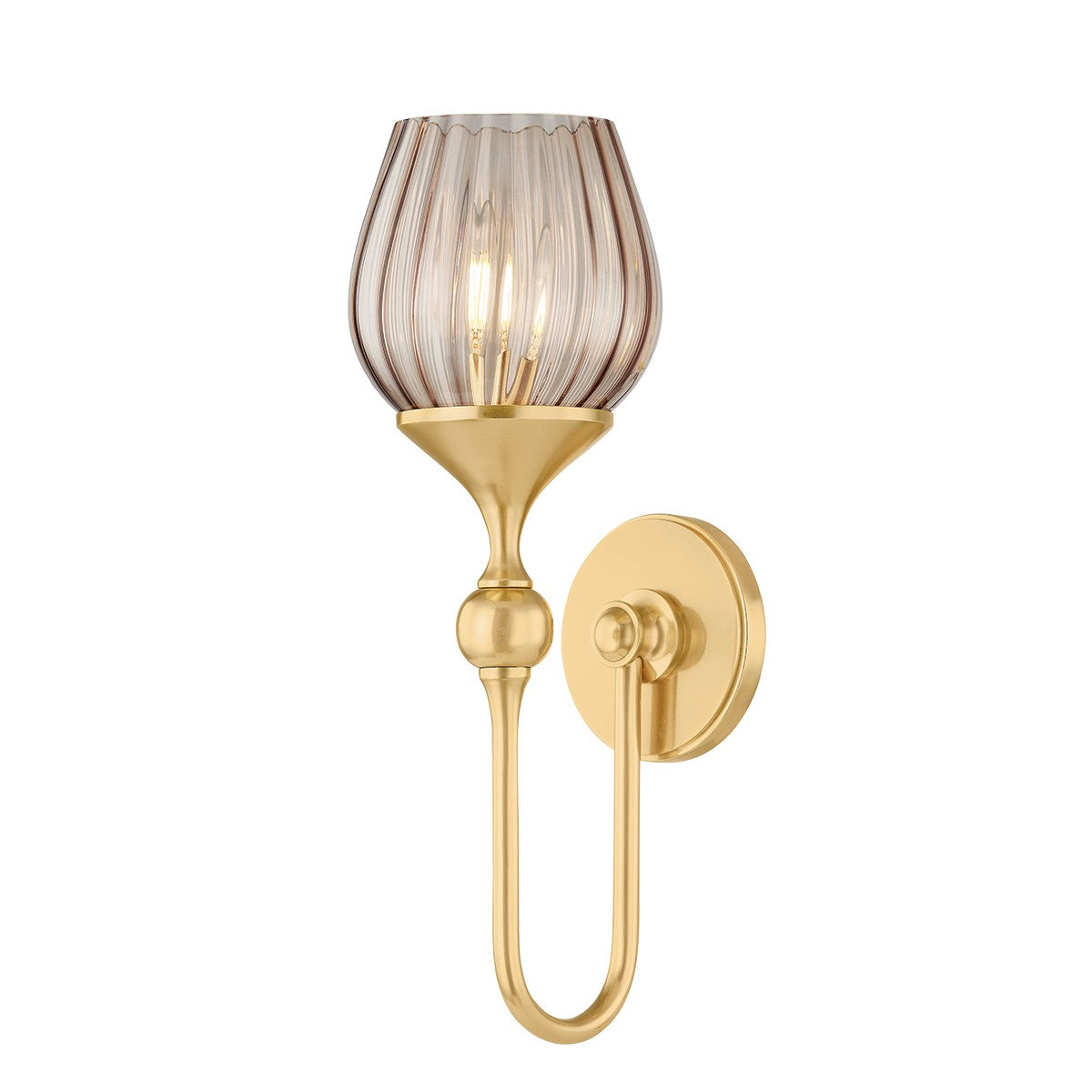 Hudson Valley - 6918-AGB - One Light Wall Sconce - Chatton - Aged Brass
