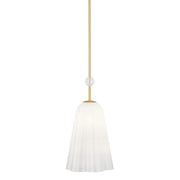 Hudson Valley - 7810-AGB - One Light Pendant - Cambria Heights - Aged Brass