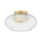 Hudson Valley - 9013-AGB - LED Flush Mount - Moore - Aged Brass