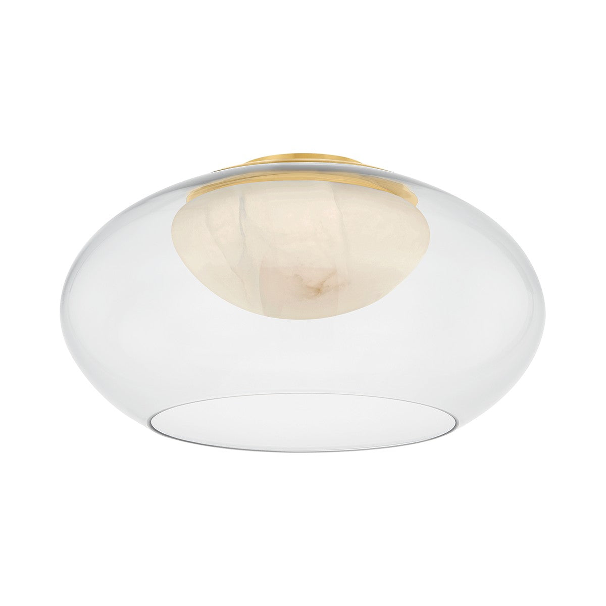 Hudson Valley - 9019-AGB - LED Flush Mount - Moore - Aged Brass