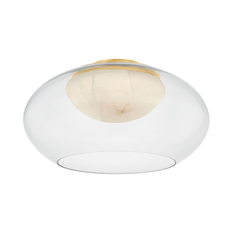 Hudson Valley - 9019-AGB - LED Flush Mount - Moore - Aged Brass