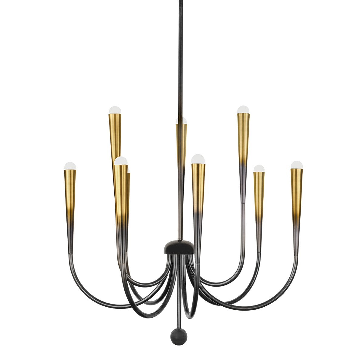 Hudson Valley - CB3849-GB - Nine Light Chandelier - Adley - Gradient Brass