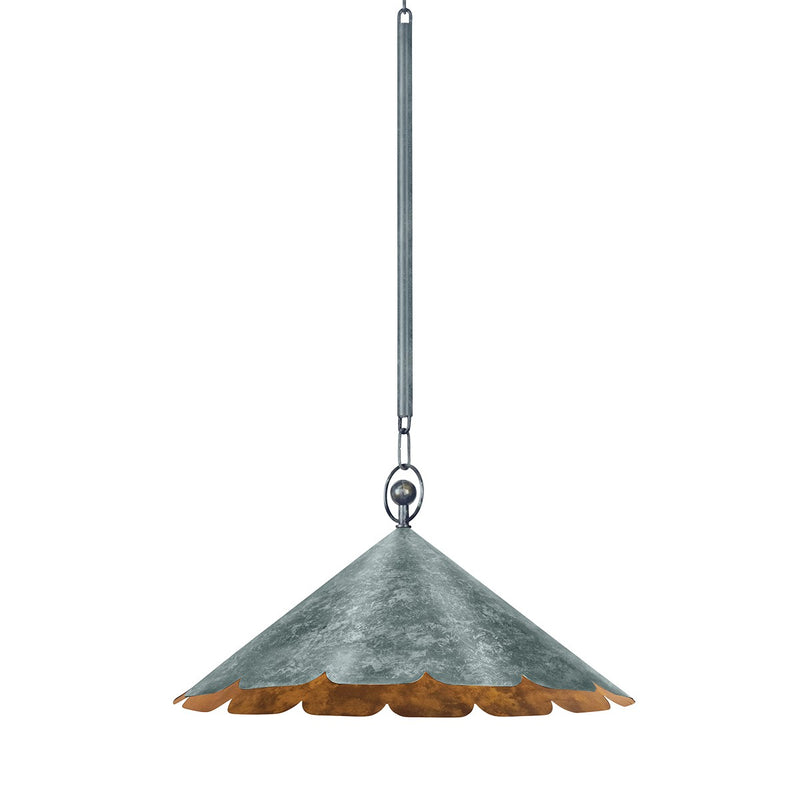 Hudson Valley - CB7621-VER - One Light Pendant - Folly Beach - Verdigris
