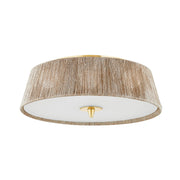 Hudson Valley - CB9518-AGB - Three Light Semi Flush Mount - George - Aged Brass