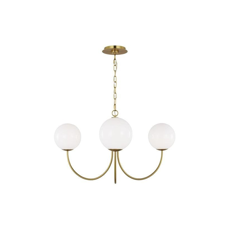 Visual Comfort Studio - KSC1133BBS - Three Light Chandelier - Noemie - Burnished Brass