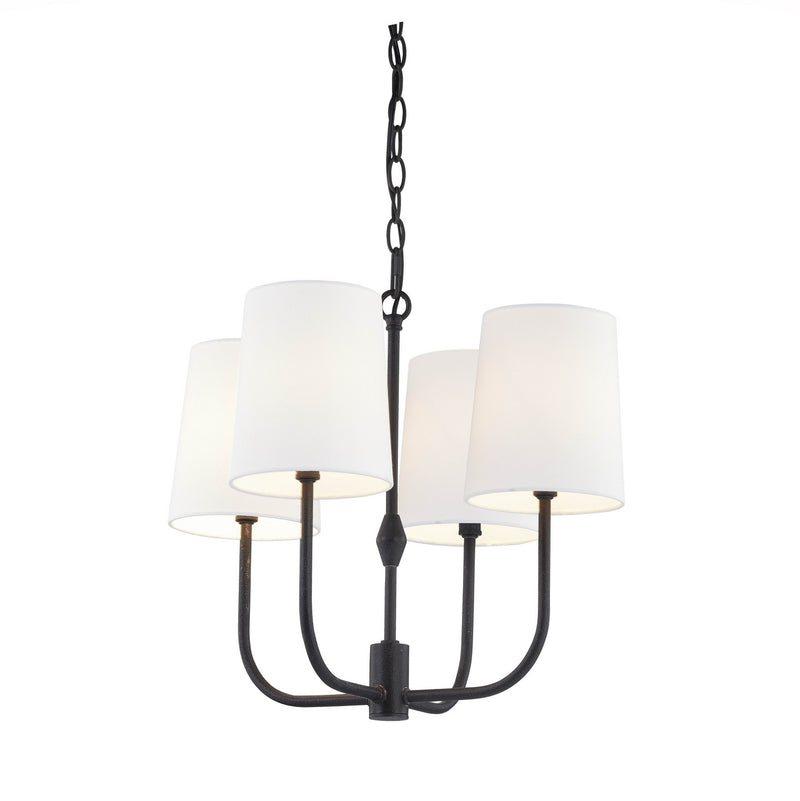 Forty West - 10305 - Four Light Chandelier - Tia - Black