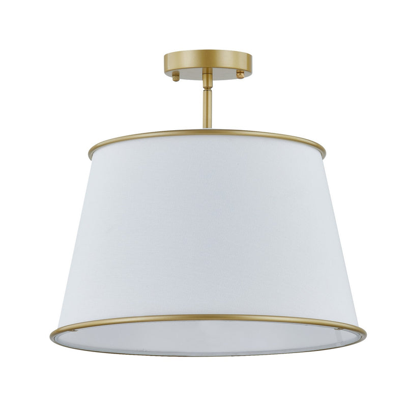 Forty West - 10318 - Three Light Semi-Flush Mount - Elsa - Gold