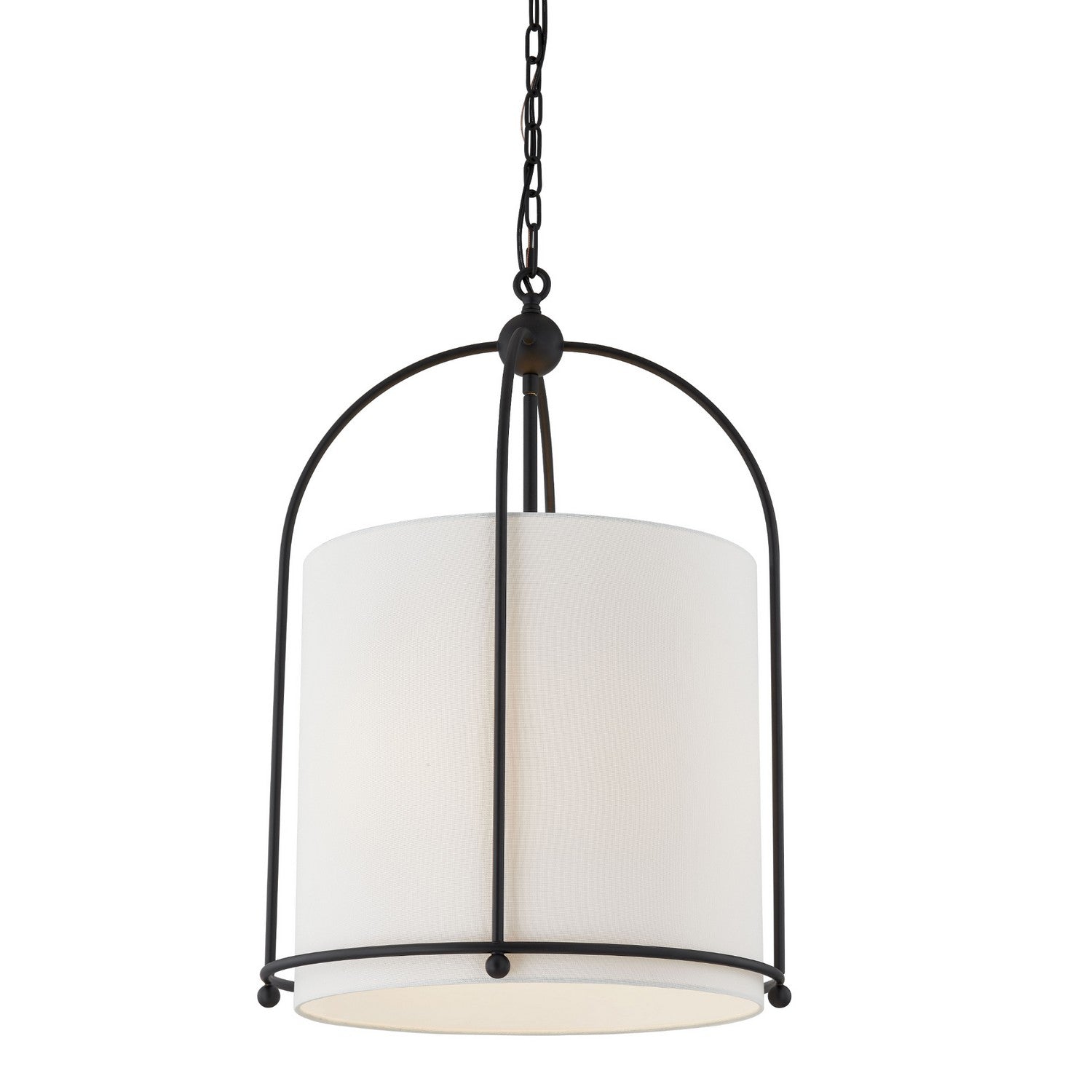 Forty West - 10329 - Three Light Pendant - Riggins - Black