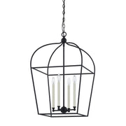 Forty West - 10331 - Four Light Pendant - Clarksdale - Black