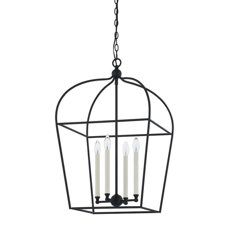 Forty West - 10331 - Four Light Pendant - Clarksdale - Black