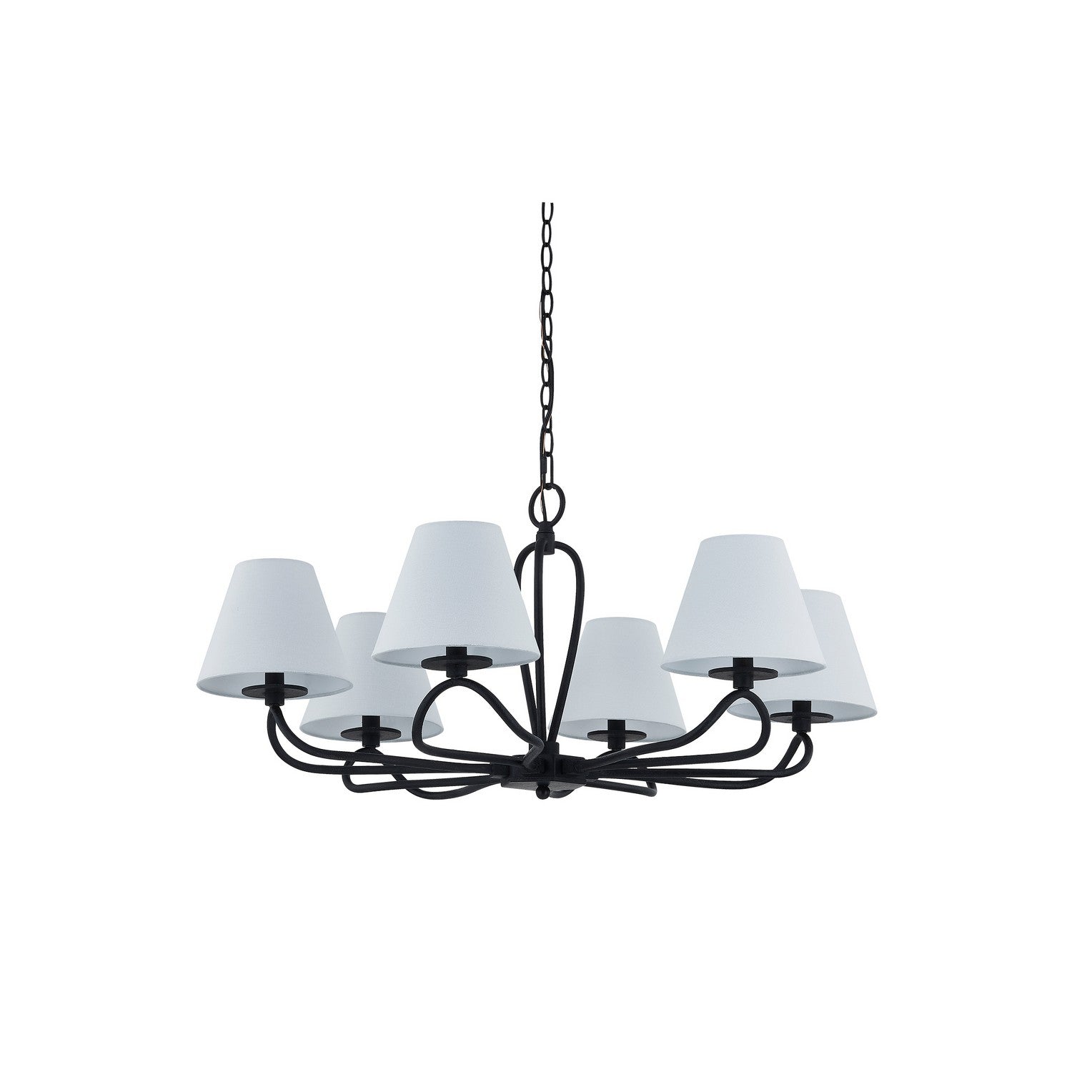 Forty West - 10334 - Six Light Chandelier - Adrian - Black