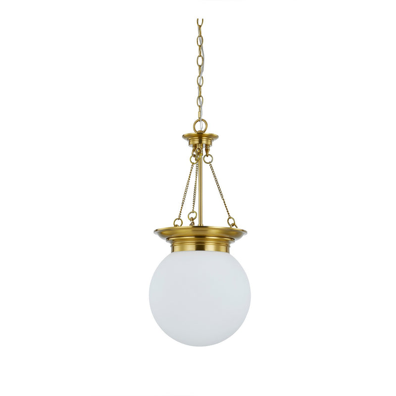 Forty West - 10338 - One Light Pendant - Geneva - Golden Brass