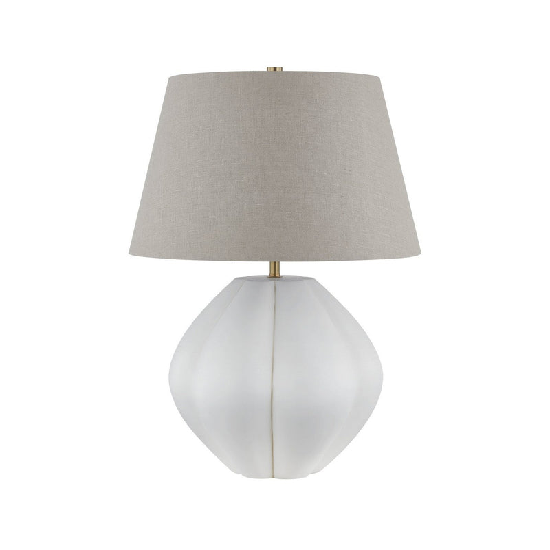 Forty West - 710317 - One Light Table Lamp - Marnie - White