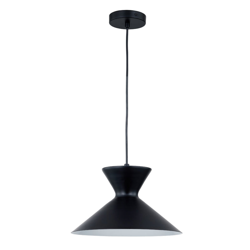 Forty West - 71305 - One Light Pendant - Jeremiah - Matte Black