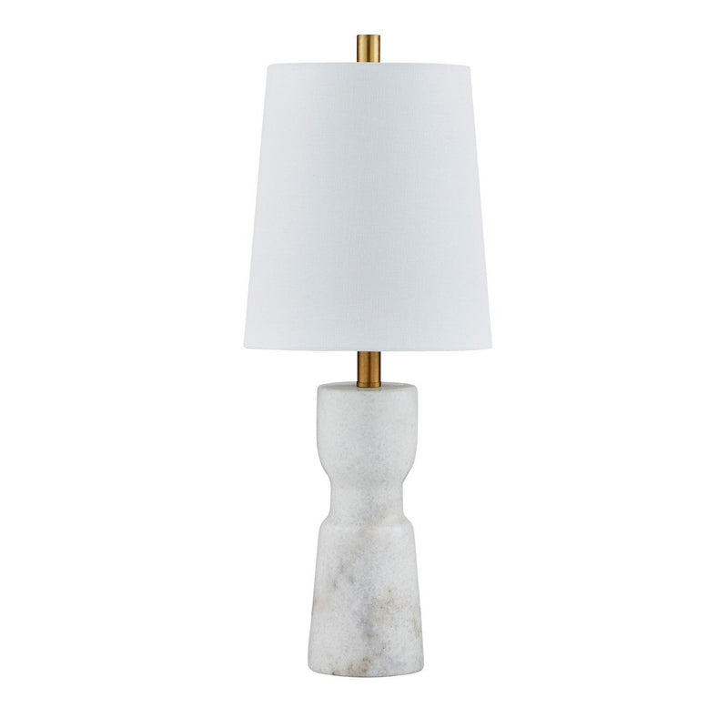 Forty West - 725128 - One Light Table Lamp - Mindy - White/Gray