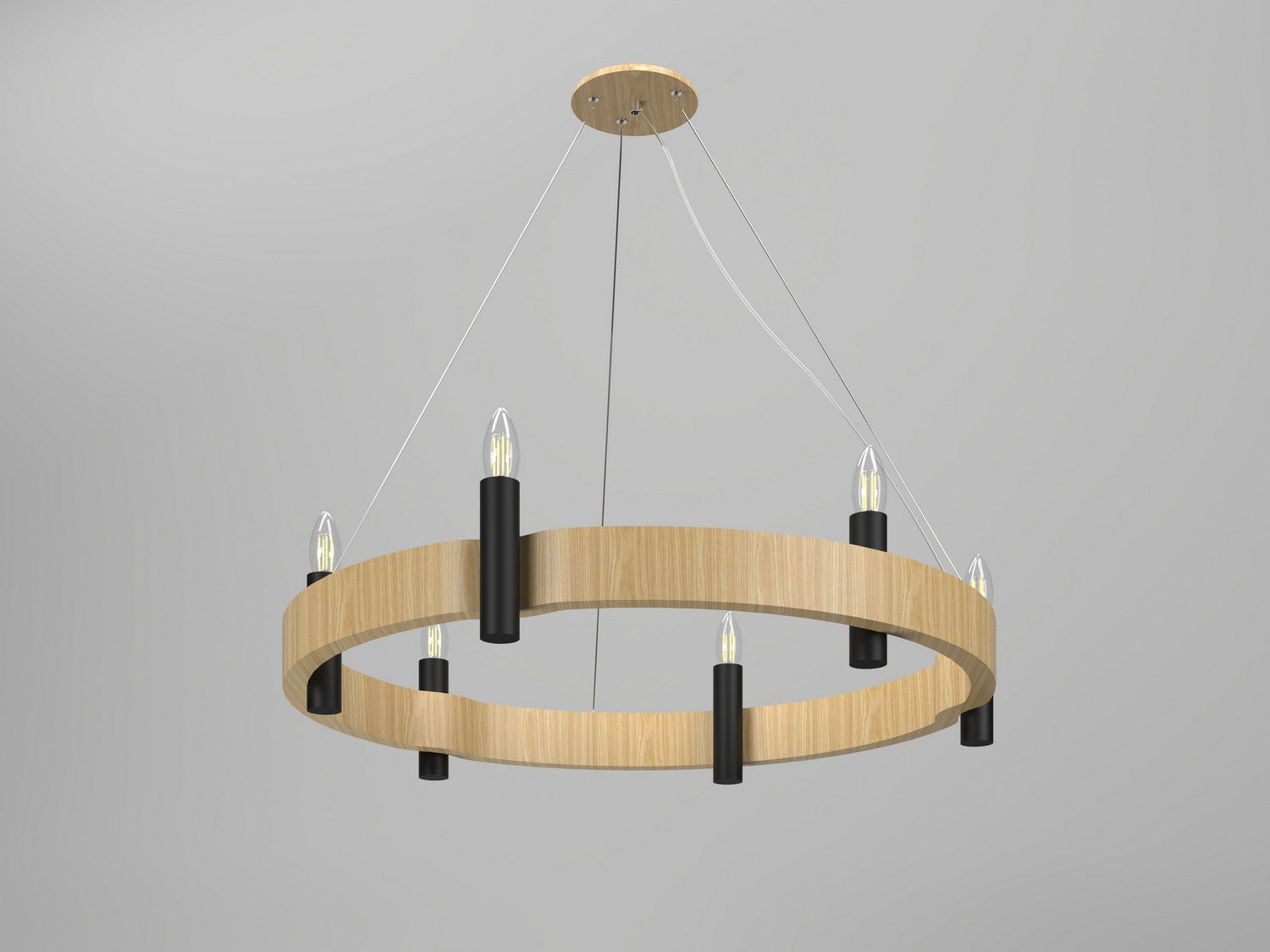 Accord Lighting - 1517.45 - Six Light Pendant - Flow - Sand