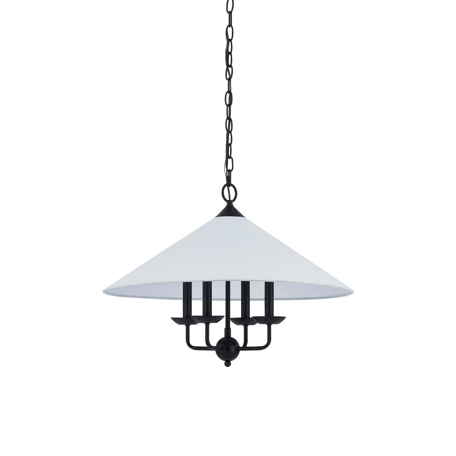 Forty West - 72604 - Four Light Pendant - Colson - Matte Black