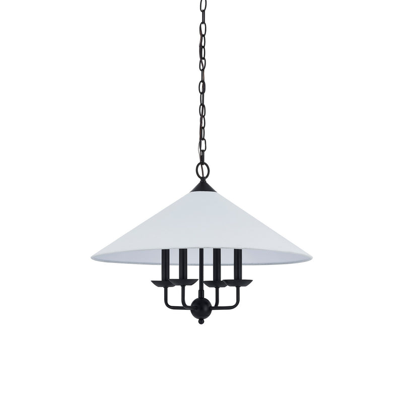 Forty West - 72604 - Four Light Pendant - Colson - Matte Black