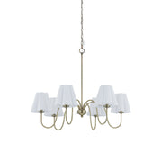 Forty West - 72608 - Six Light Chandelier - Kensington - Light Brass