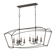 Maxim - 12169CHB - Eight Light Linear Pendant - Plumette - Chestnut Bronze