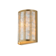 Maxim - 12800CZNAB - One Light Wall Sconce - Miramar - Capiz / Natural Aged Brass
