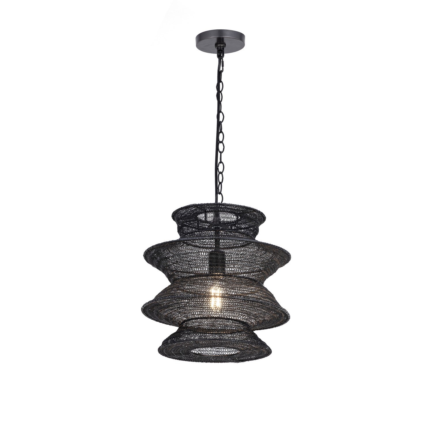 Maxim - 14930BK - One Light Pendant - Krabi - Black