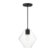 Maxim - 21336CLBK - One Light Pendant - Geode - Black
