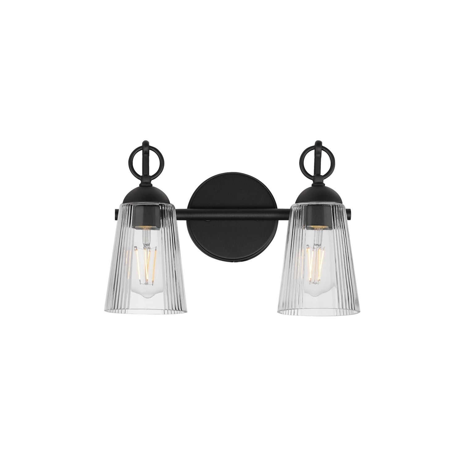 Maxim - 21392CLBK - Two Light Wall Sconce - Jackson Hole - Black