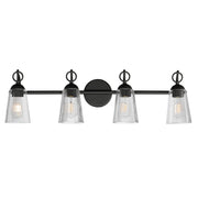 Maxim - 21394CLBK - Four Light Bath Vanity - Jackson Hole - Black