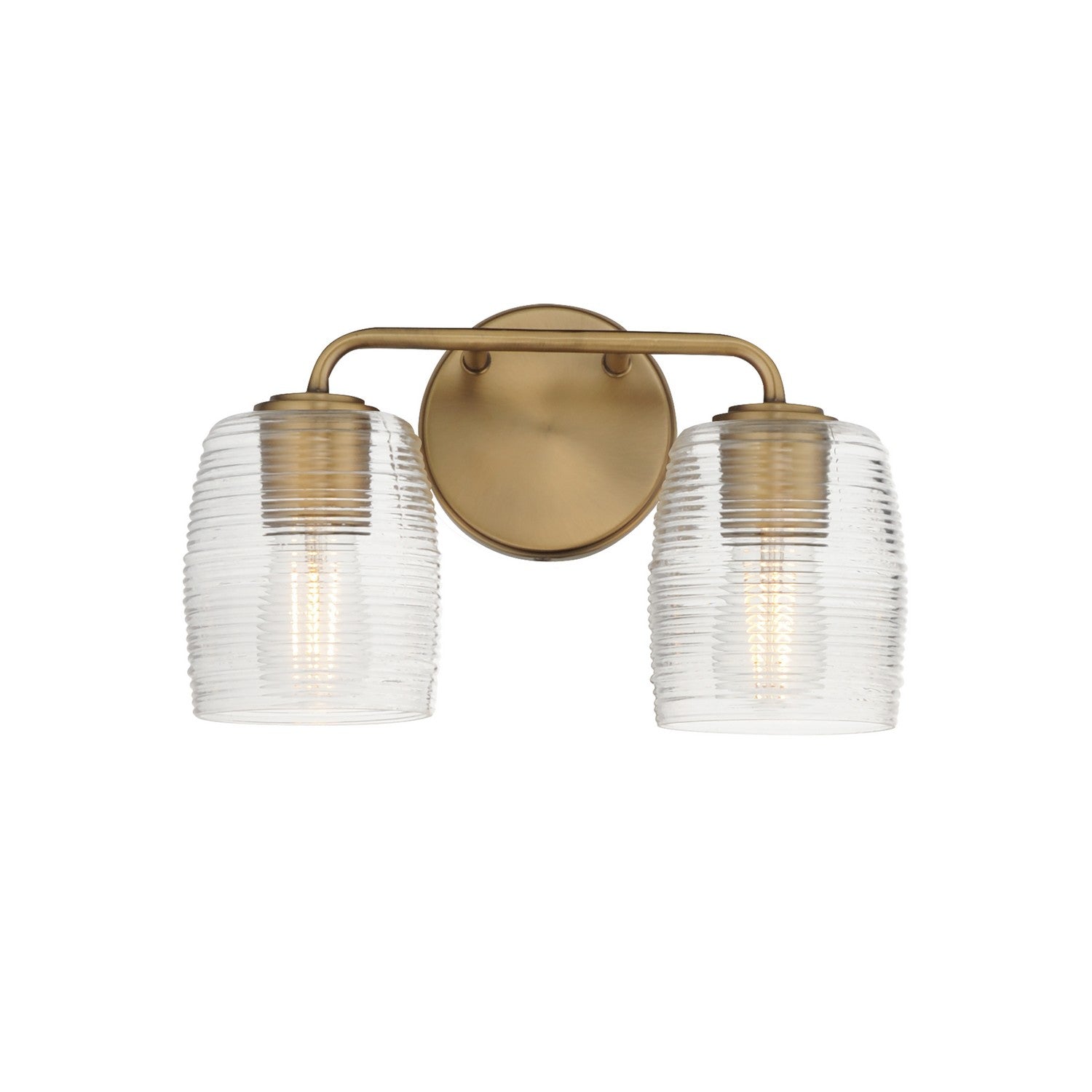 Maxim - 21412CRNAB - Two Light Wall Sconce - Honey - Natural Aged Brass