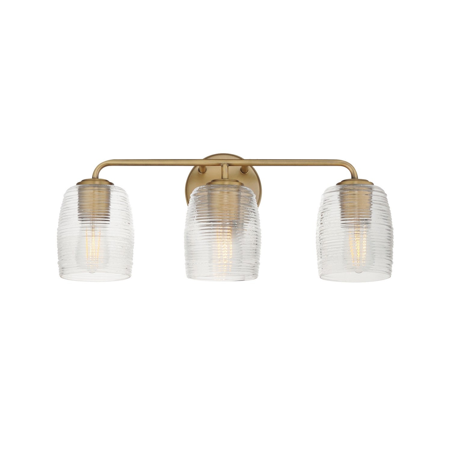 Maxim - 21413CRNAB - Three Light Bath Vanity - Honey - Natural Aged Brass