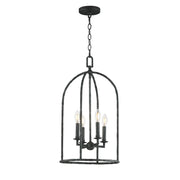 Maxim - 21844BS - Four Light Pendant - Martel - Blacksmith
