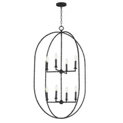 Maxim - 21849BS - Eight Light Pendant - Martel - Blacksmith