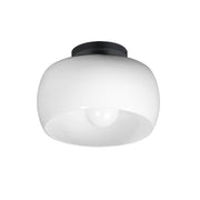 Maxim - 26149WTBK - One Light Flush Mount - Glazed - White / Black