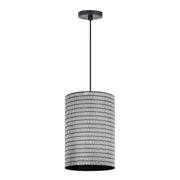 Maxim - 29123BKWT - One Light Pendant - Shaka - Black / White