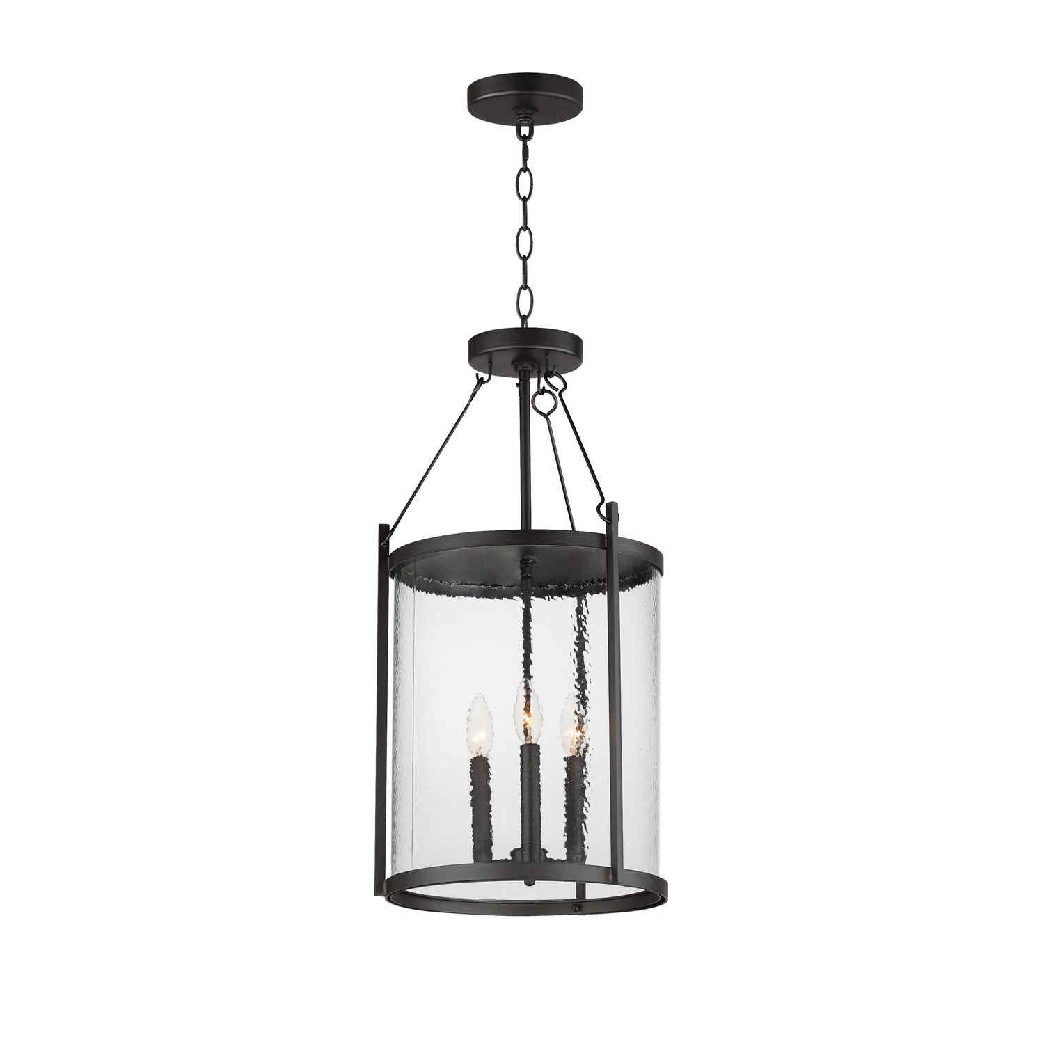 Maxim - 30069HMBK - Three Light Pendant - Belfry - Black