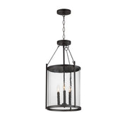 Maxim - 30069HMBK - Three Light Pendant - Belfry - Black