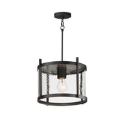 Maxim - 30061HMBK - One Light Semi Flush - Pendant - Belfry - Black