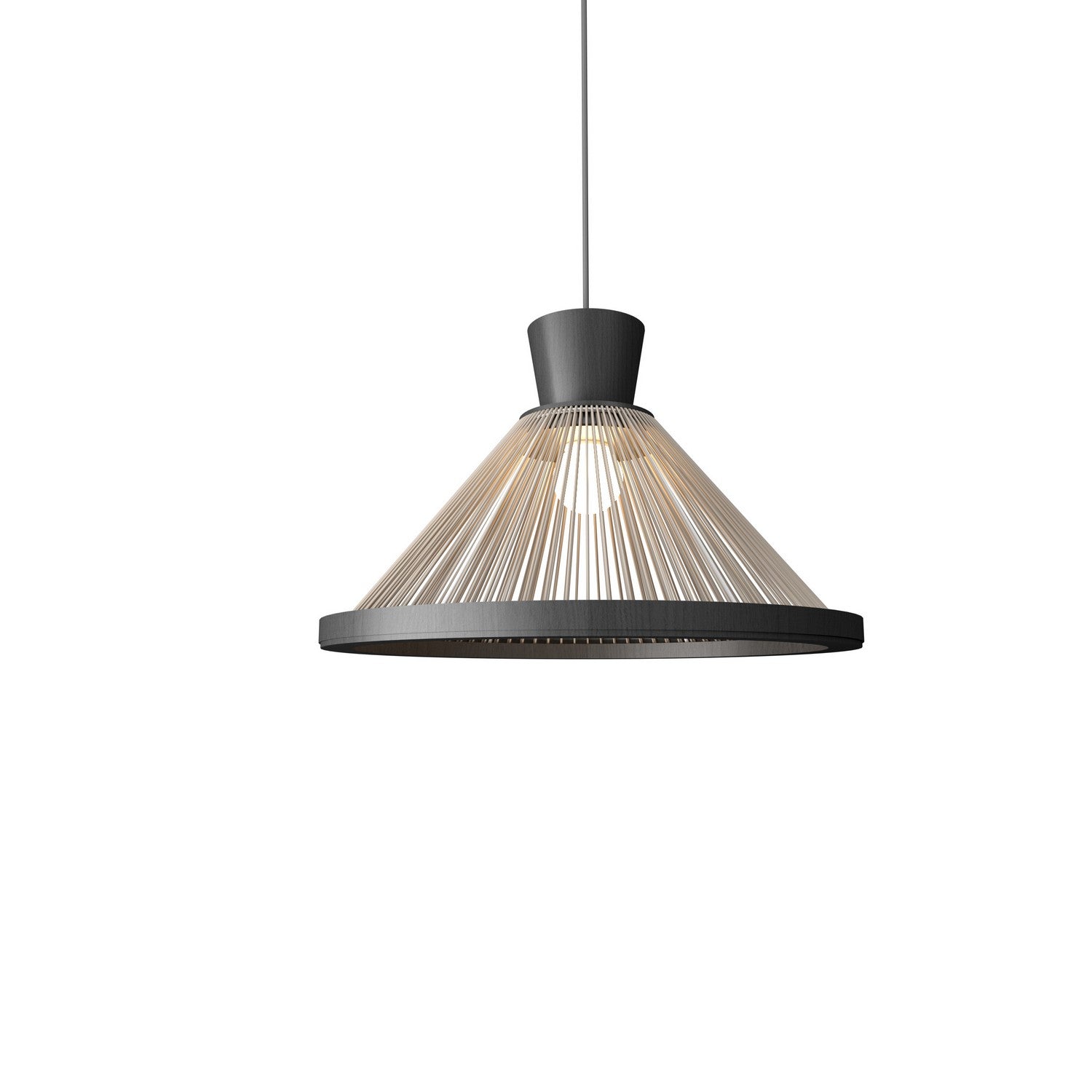 Accord Lighting - 1531.50 - One Light Pendant - Corda - Organic Grey