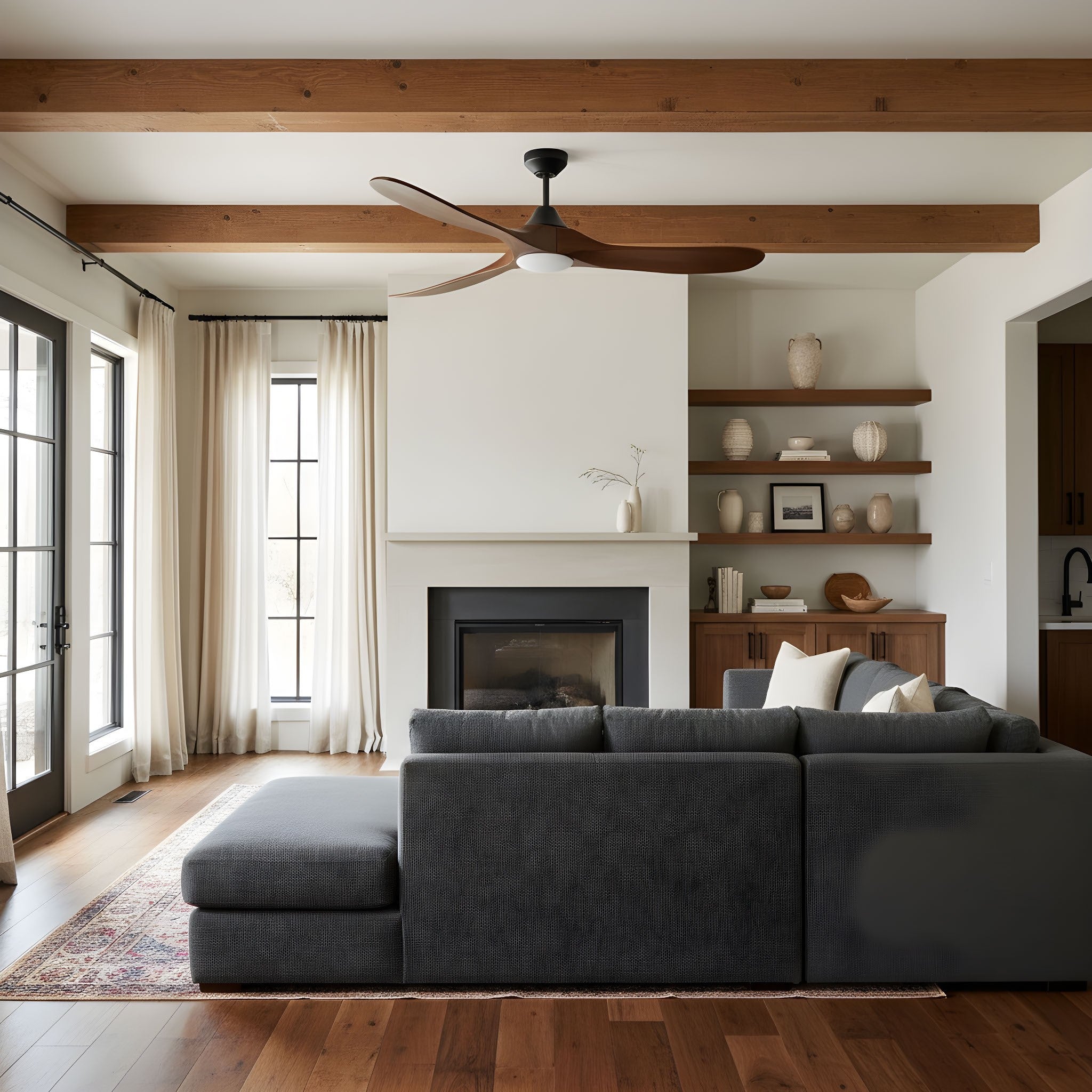 Visual Comfort Fan - 3MAVSM60MBKD - 60" Ceiling Fan - Maverick Smart 60 LED - Midnight Black