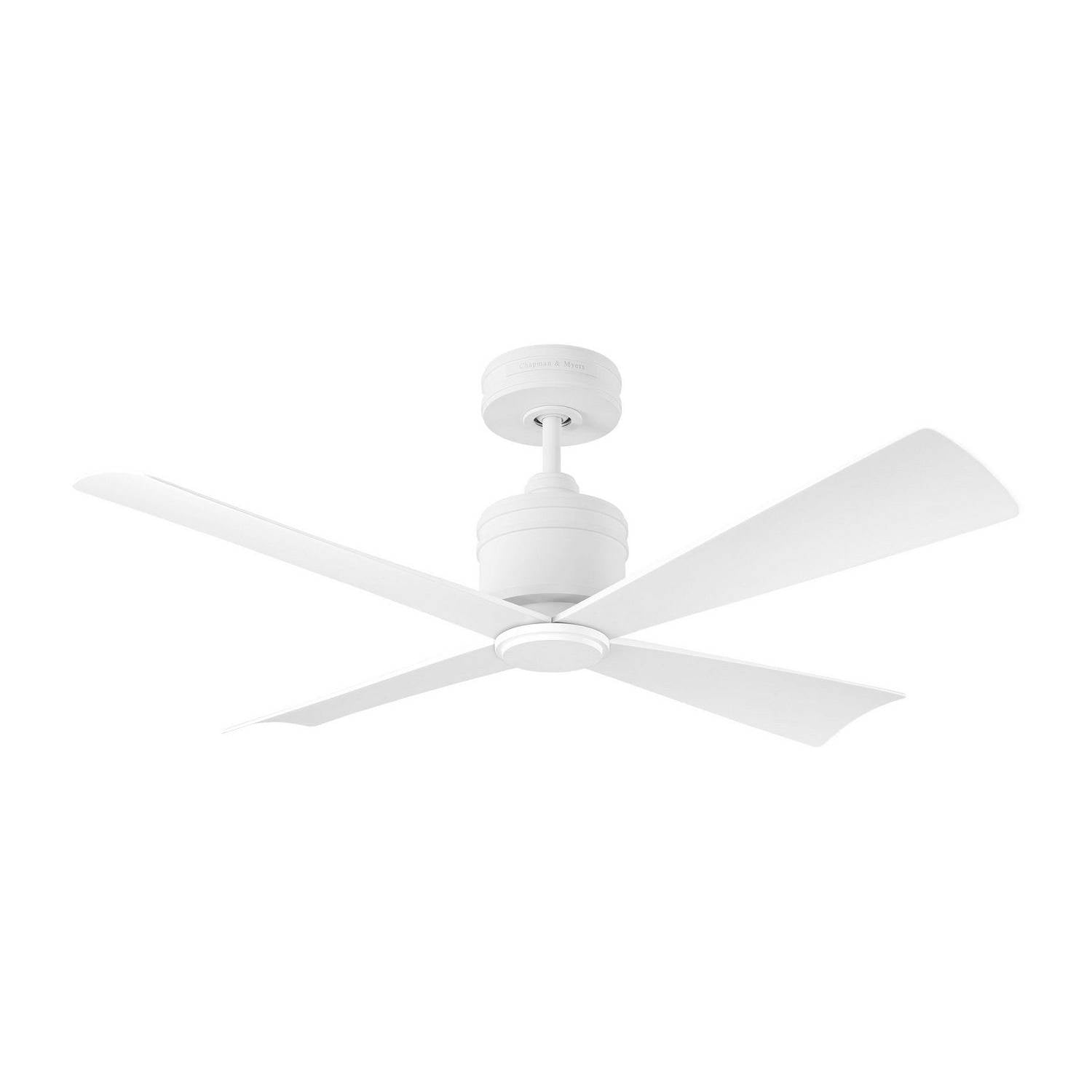 Visual Comfort Fan - 4LNCR44RZW - 44" Ceiling Fan - Launceton 44 - Matte White