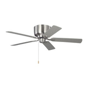 Generation Lighting - 5LDH52BS - 52"Ceiling Fan - Linden 52 Hugger - Brushed Steel
